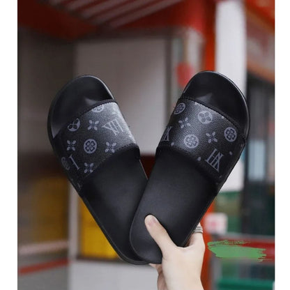 Claquette Orthopédique Homme en Similicuir avec Des Motifs