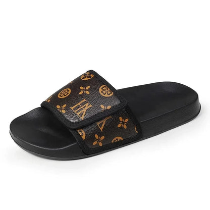 Claquette Orthopédique Homme en Similicuir avec Des Motifs