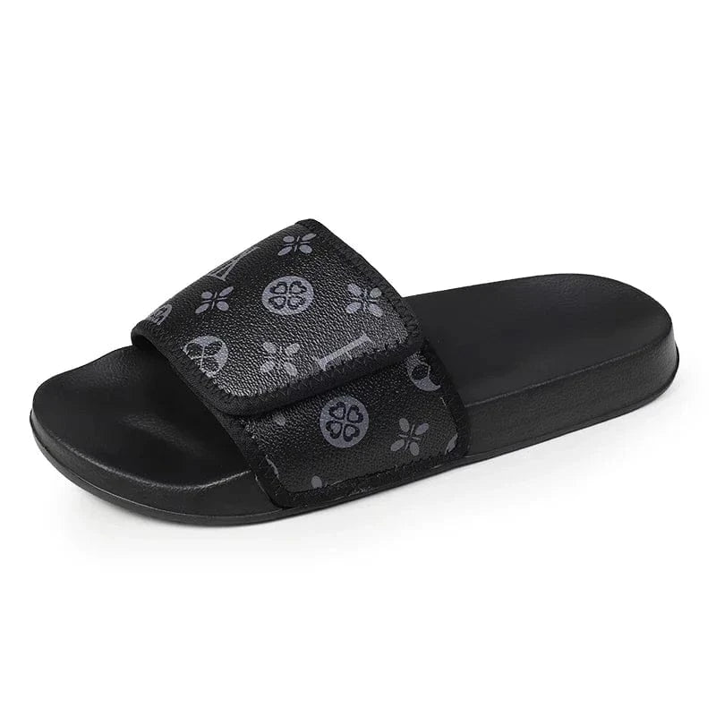 Claquette Orthopédique Homme en Similicuir avec Des Motifs