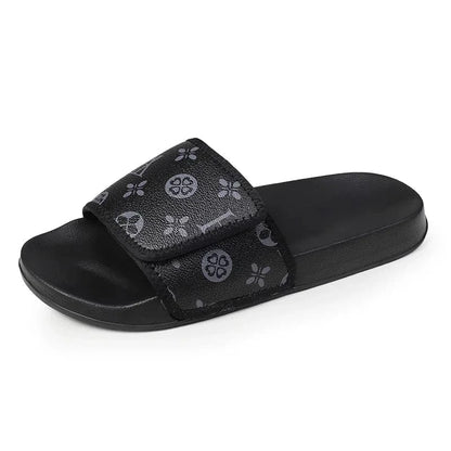 Claquette Orthopédique Homme en Similicuir avec Des Motifs