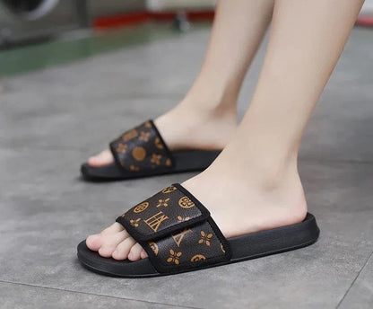 Claquette Orthopédique Homme en Similicuir avec Des Motifs