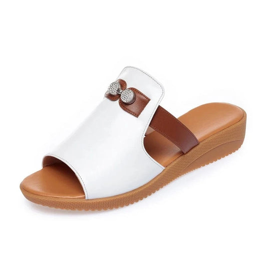 Claquette Orthopédique Irisée à Plateforme pour Femme