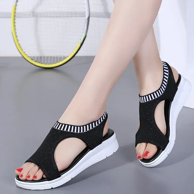 Claquettes à Talons Compensés et Orthopédiques