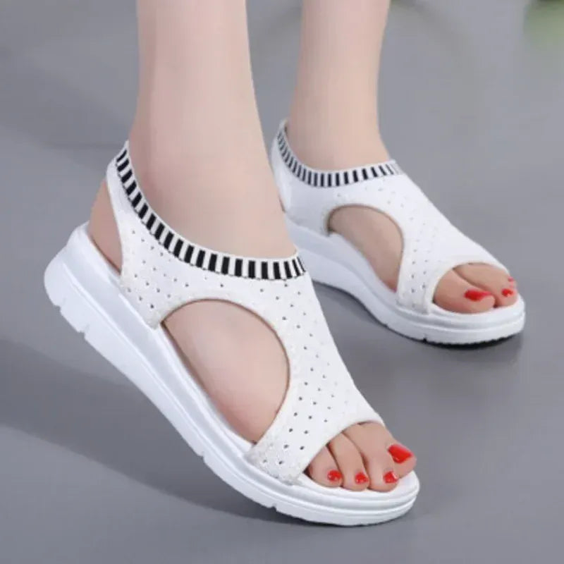 Claquettes à Talons Compensés et Orthopédiques