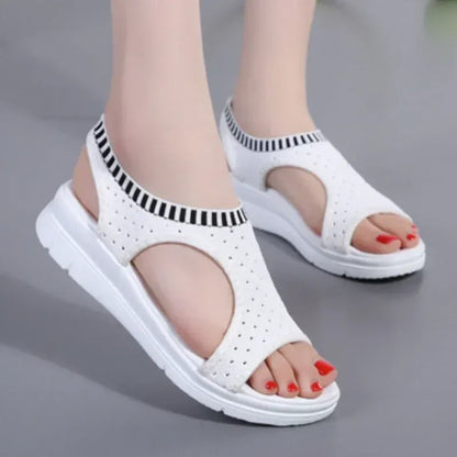 Claquettes à Talons Compensés et Orthopédiques