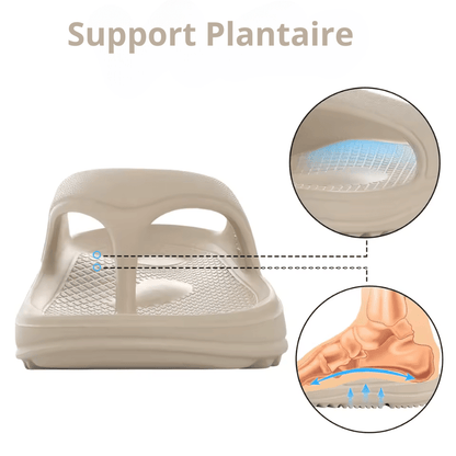 Claquettes Orthopédiques à Semelle Épaisse et Antidérapantes