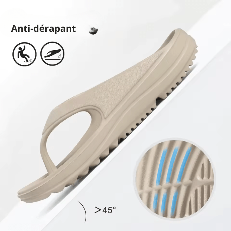 Claquettes Orthopédiques à Semelle Épaisse et Antidérapantes