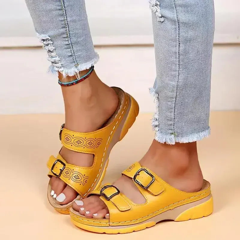 Claquettes Orthopédiques Vintage pour Femmes