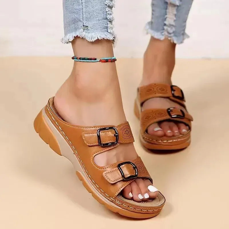 Claquettes Orthopédiques Vintage pour Femmes