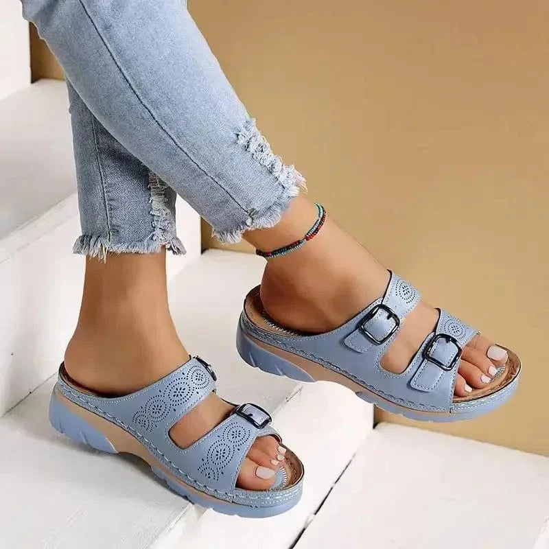 Claquettes Orthopédiques Vintage pour Femmes