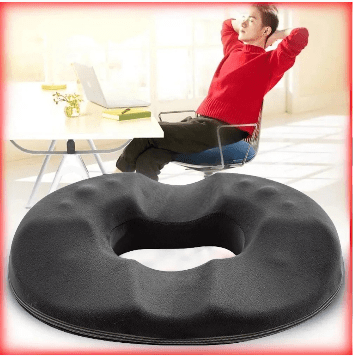 Coussin Ergonomique Lombaire en Relief avec Trou Central pour Homme