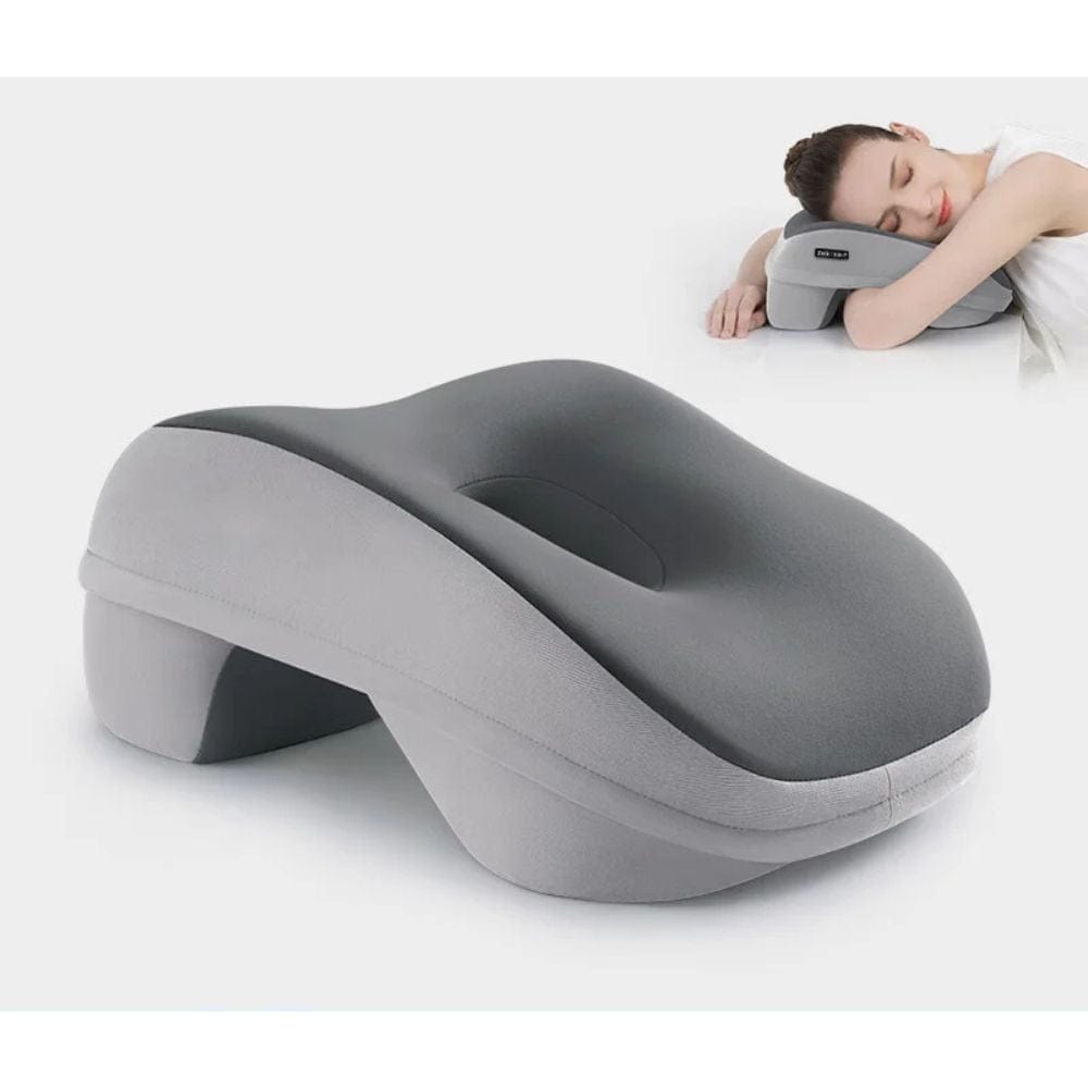 Coussin Orthopédique de Sieste avec Housse en Tissu Magnétique
