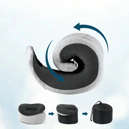 Coussin Orthopédique de Voiture Enroulable en Mousse À Mémoire De Forme