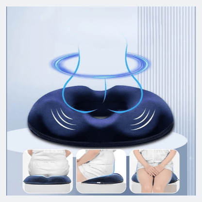 Coussin Orthopédique Dos à Mémoire de Forme Style Donut