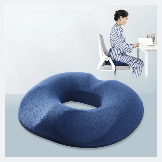 Coussin Orthopédique Dos à Mémoire de Forme Style Donut