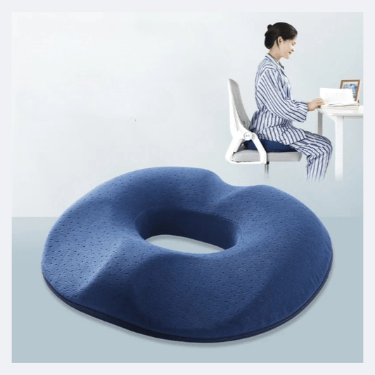 Coussin Orthopédique Dos à Mémoire de Forme Style Donut
