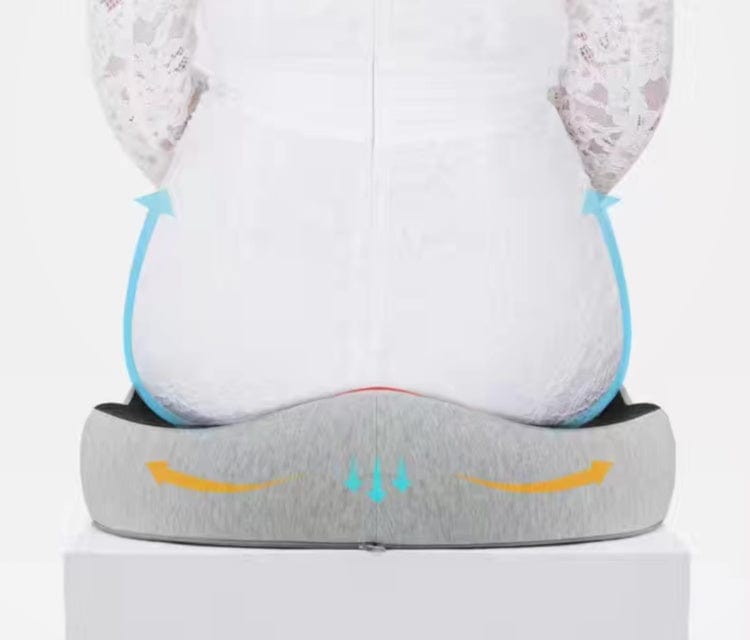 Coussin Orthopédique Dos et Assise en Mousse de Charbon de Bambou