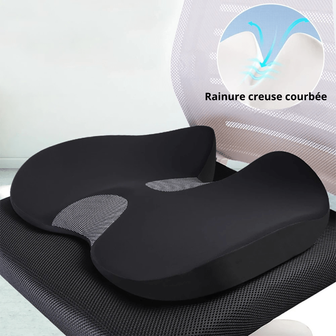 Coussin Orthopédique en Mousse à Mémoire de Forme pour Chaise ou Siège Automobile