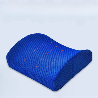 Coussin Orthopédique Lombaire Bleu avec Poche de Rangement