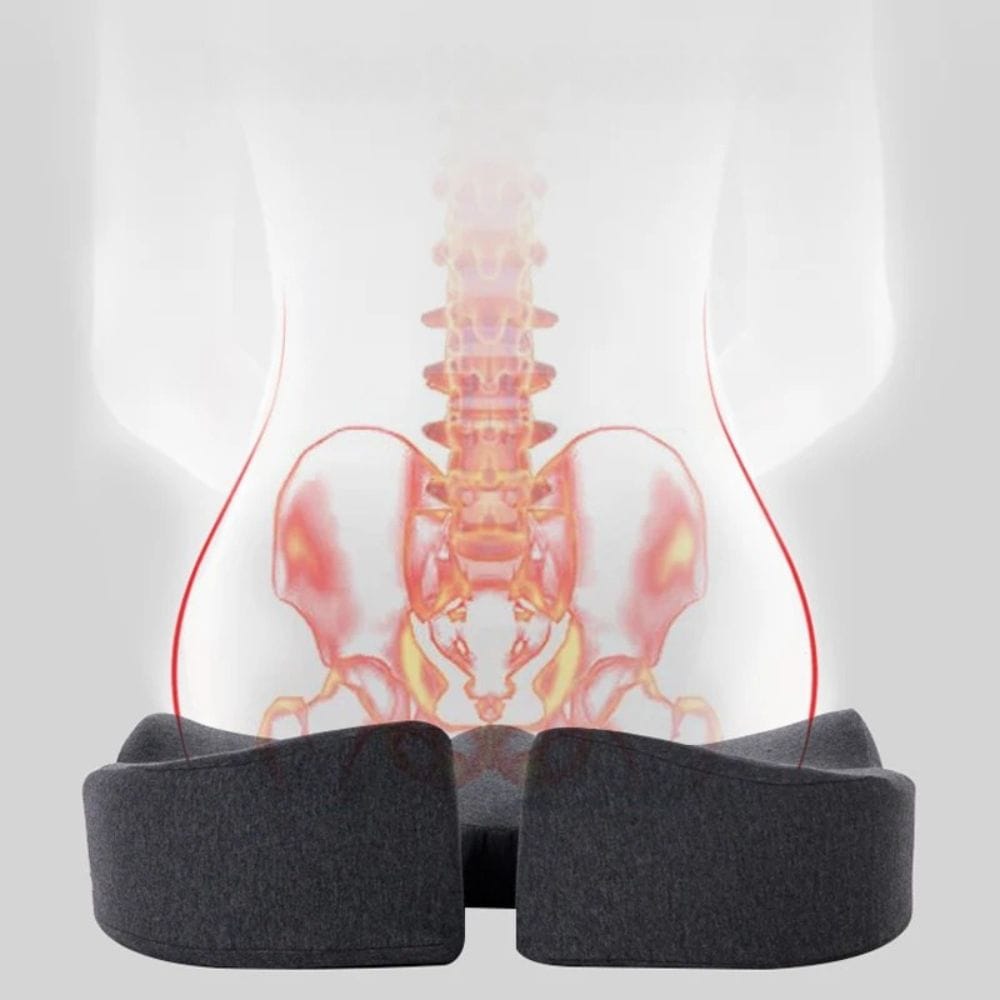 Coussin Orthopédique Lombaire Incurvé Pour Voiture À Mémoire De Forme