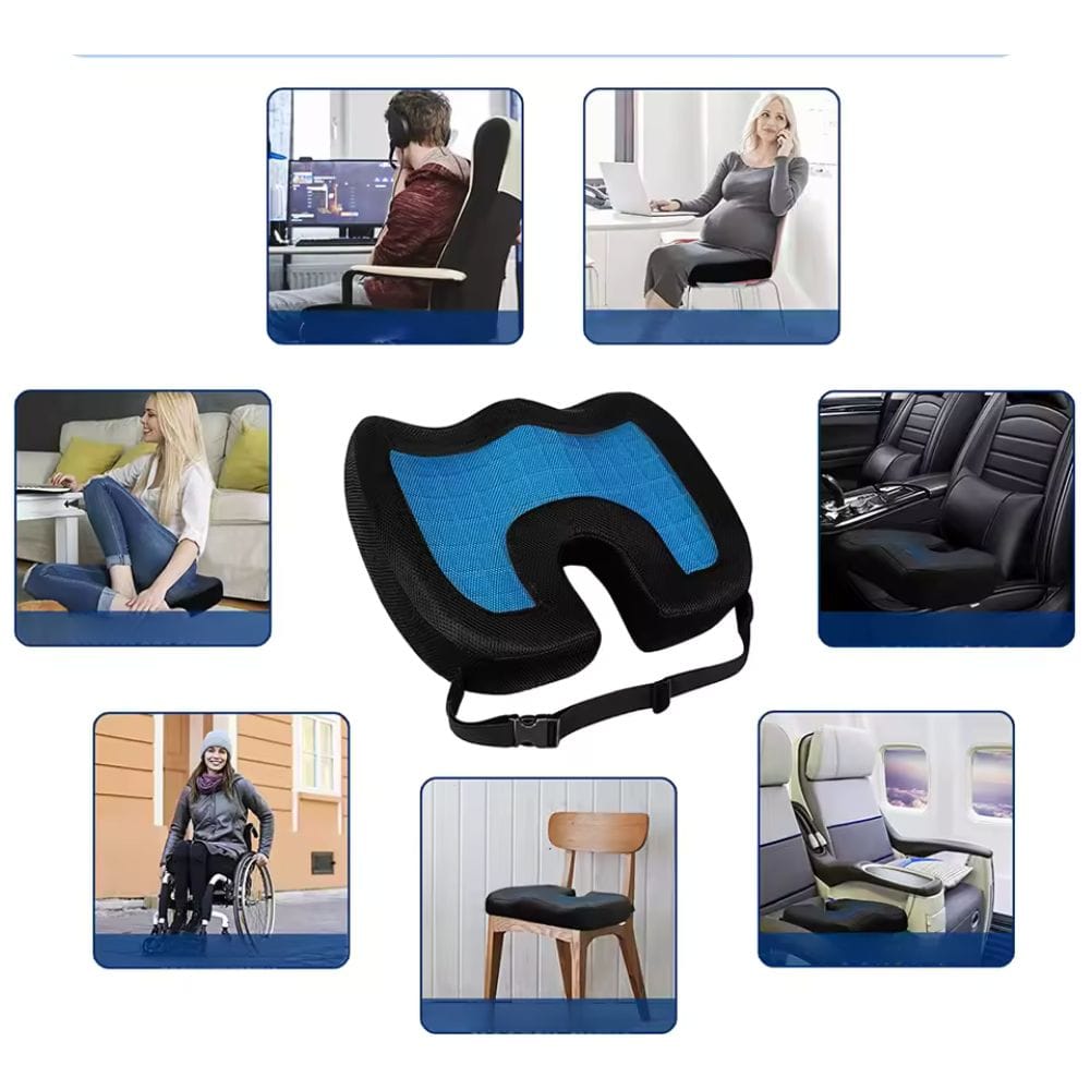 Coussin Orthopédique Lombaire Portable avec Gel