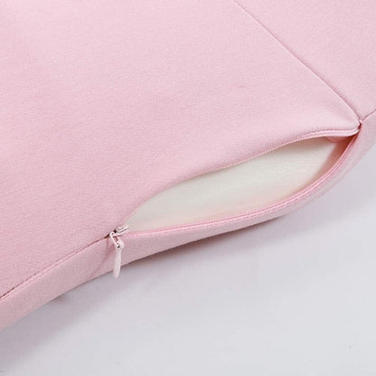 Coussin Orthopédique Lombaire Rose à Mémoire de Forme.