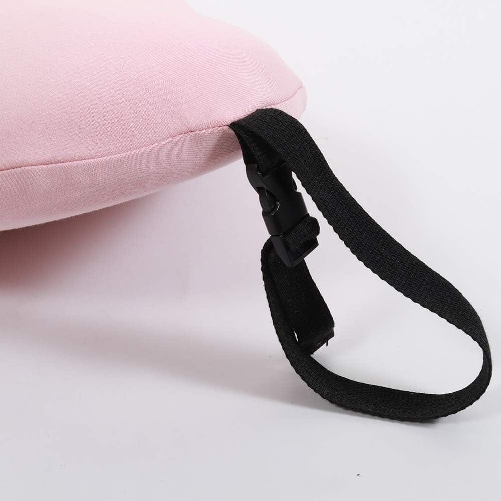Coussin Orthopédique Lombaire Rose à Mémoire de Forme.