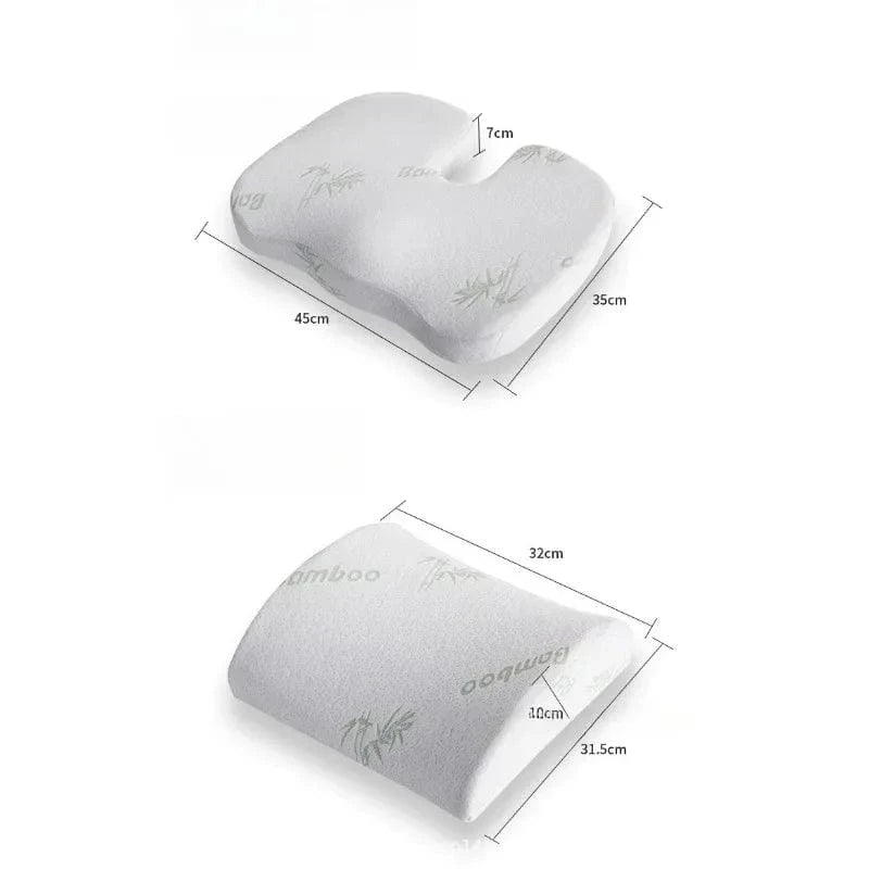 Double Coussin Orthopédique Dos, Assise Et Dossier