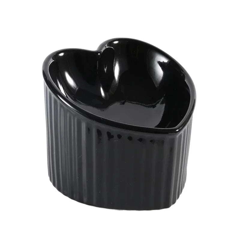 Gamelle Orthopédique Chat en Forme de Coeur