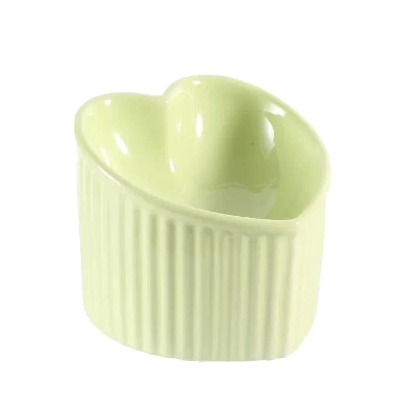 Gamelle Orthopédique Chat en Forme de Coeur