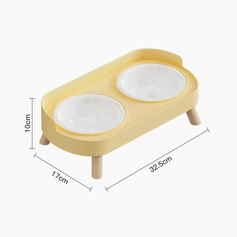 Gamelle Orthopédique pour Chien Double Élégante Style Nordique