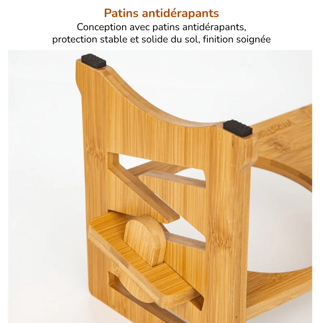 Gamelle Orthopédique pour Chien Double En Acier Inoxydable