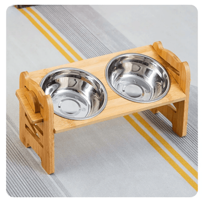 Gamelle Orthopédique pour Chien Double En Acier Inoxydable