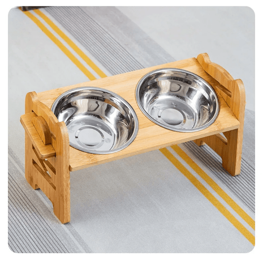 Gamelle Orthopédique pour Chien Double En Acier Inoxydable