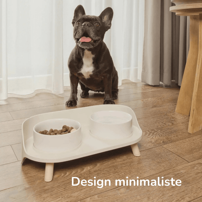 Gamelle Orthopédique pour Chien Double Surélevée En Céramique