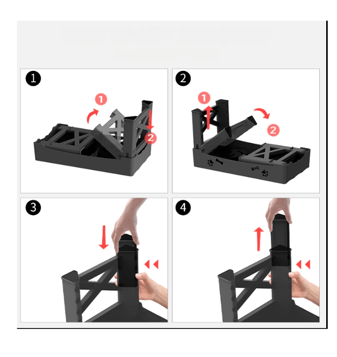 Gamelle Réglable en Hauteur