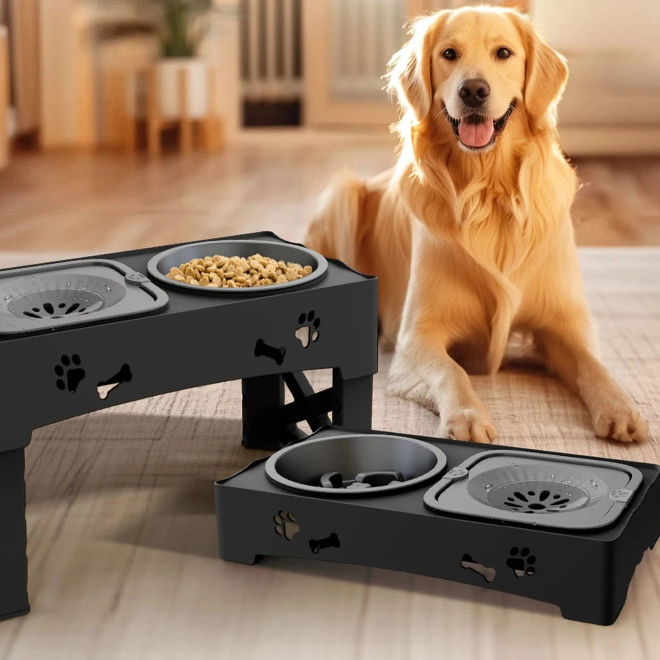 Gamelle Réglable en Hauteur