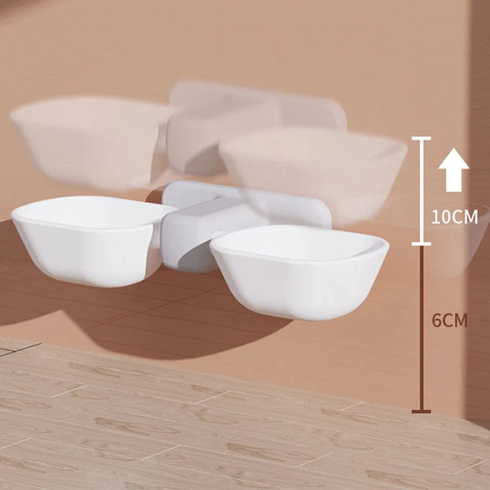 Gamelles Surélevées contre un Mur pour Chat