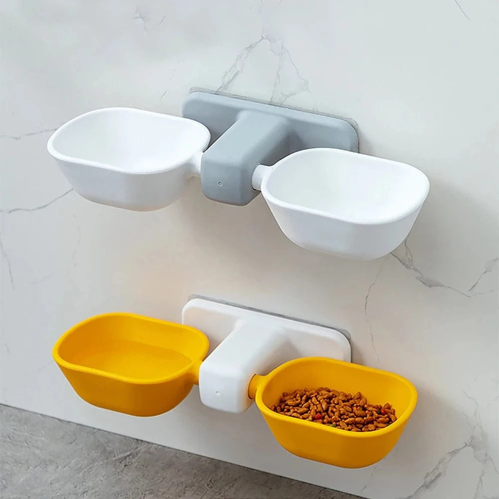 Gamelles Surélevées contre un Mur pour Chat