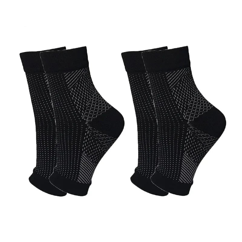 Lot De Deux Chaussettes Orthopédiques Femme Avec Maintien Par Compression