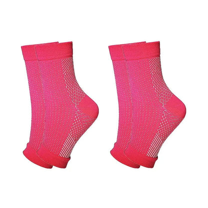 Lot De Deux Chaussettes Orthopédiques Femme Avec Maintien Par Compression