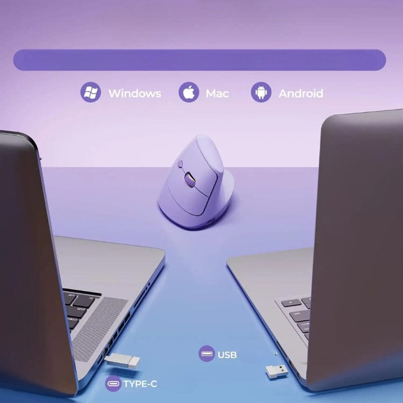 Mini Souris Orthopédique Verticale Sans Fil