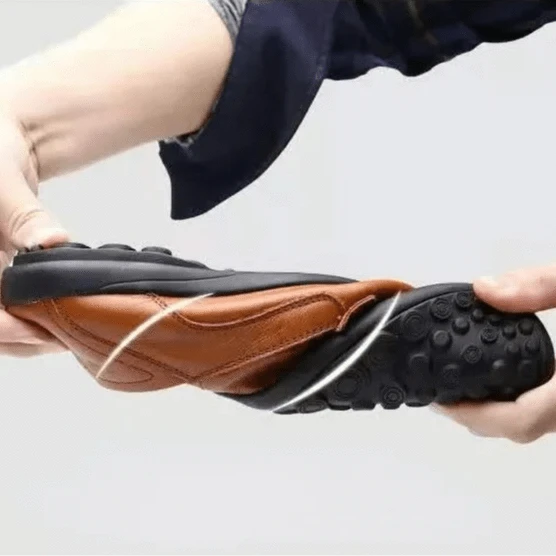 Mocassin Orthopédique Classe en Simili Cuir