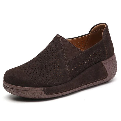 Mocassin Orthopédique Femme Ajouré et Élégant