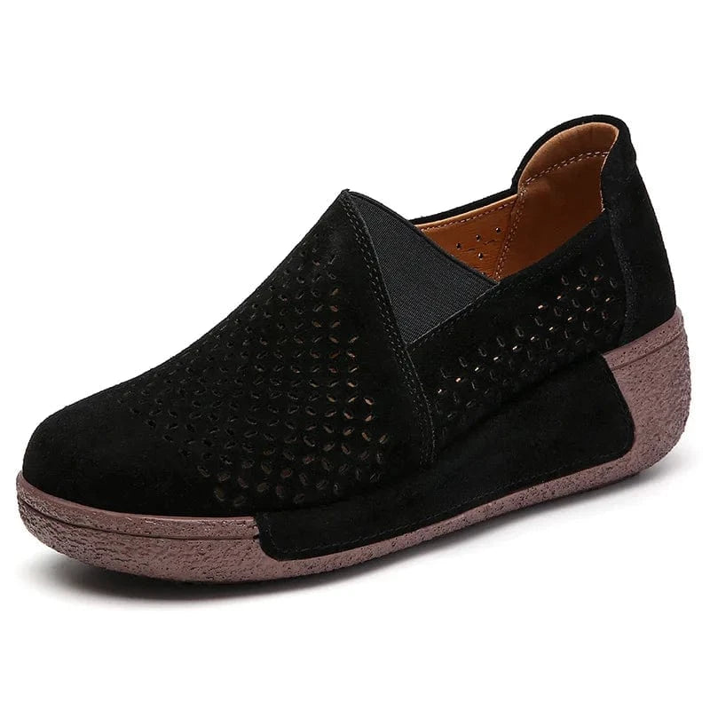 Mocassin Orthopédique Femme Ajouré et Élégant