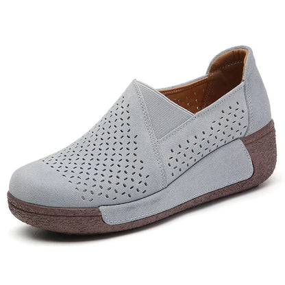 Mocassin Orthopédique Femme Ajouré et Élégant