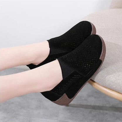 Mocassin Orthopédique Femme Ajouré et Élégant