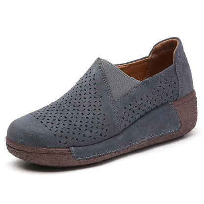 Mocassin Orthopédique Femme Ajouré et Élégant