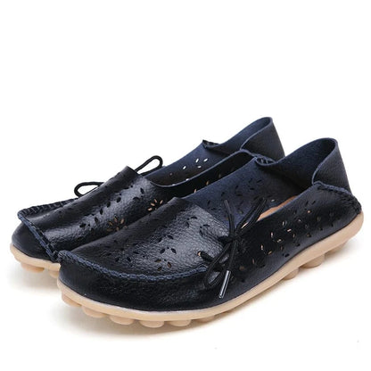 Mocassin Orthopédique Femme avec Lacet sur le Côté