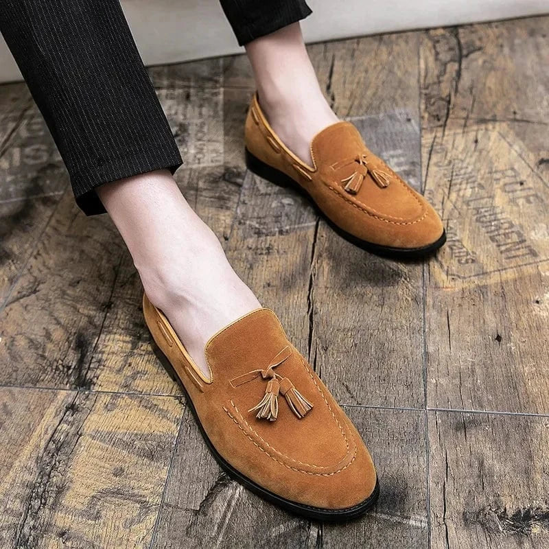 Mocassin Orthopédique Femme Effet Daim Avec Lacets